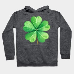 Shamrock in St Patricks day lucky day Hoodie